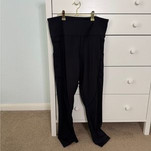 Zyia Pocket Light n Tight 12 Black High-Waisted Women's Pants
